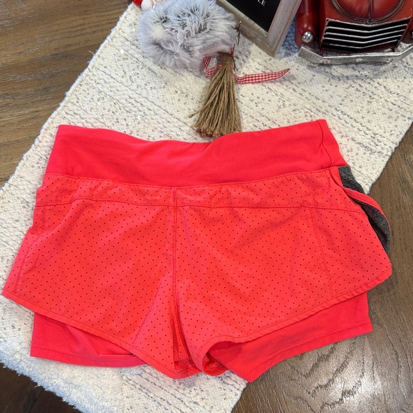 Avia Women's Red and Gray Athletic Shorts - Picture 5 of 5